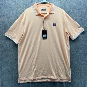 Kansas Jayhawks Shirt Polo Mens Large Orange College Golf Jack Nicklaus